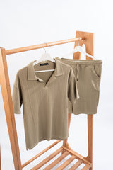 Marseille Summer Set – Collar Tee with Matching Shorts