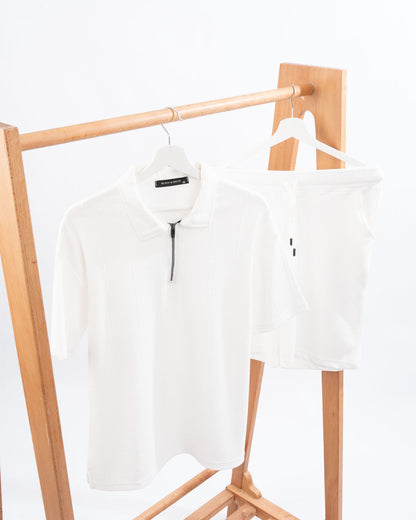Marseille Fabric Set – Zipper Tee & Shorts