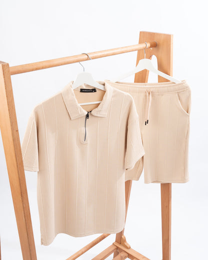 Marseille Fabric Set – Zipper Tee & Shorts