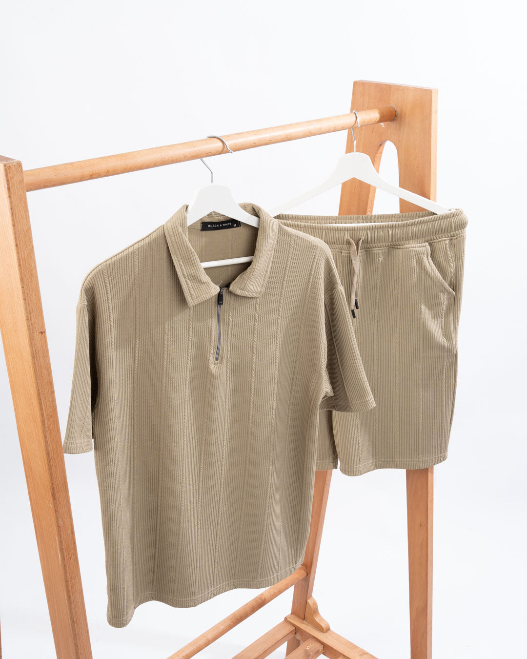 Marseille Fabric Set – Zipper Tee & Shorts