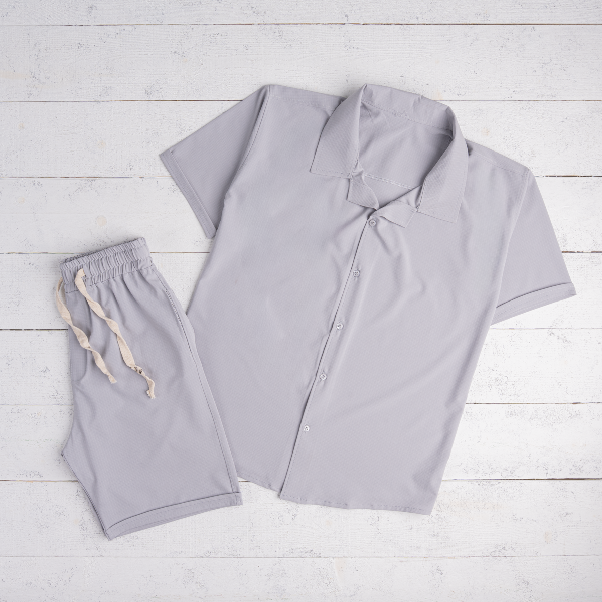 Soft Bubble Shirt & Shorts Set