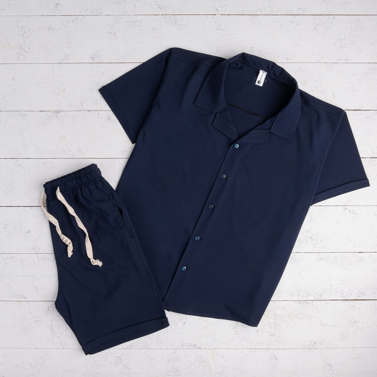 Soft Bubble Shirt & Shorts Set