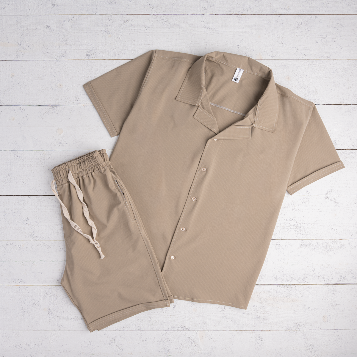 Soft Bubble Shirt & Shorts Set