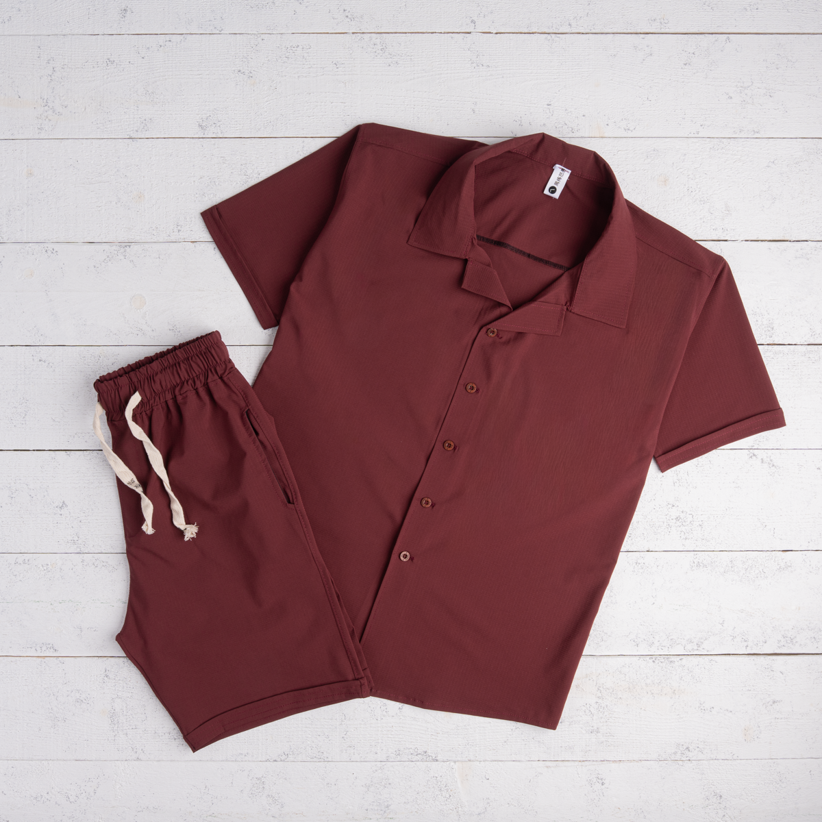 Soft Bubble Shirt & Shorts Set