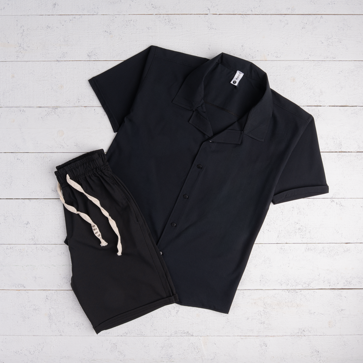 Soft Bubble Shirt & Shorts Set