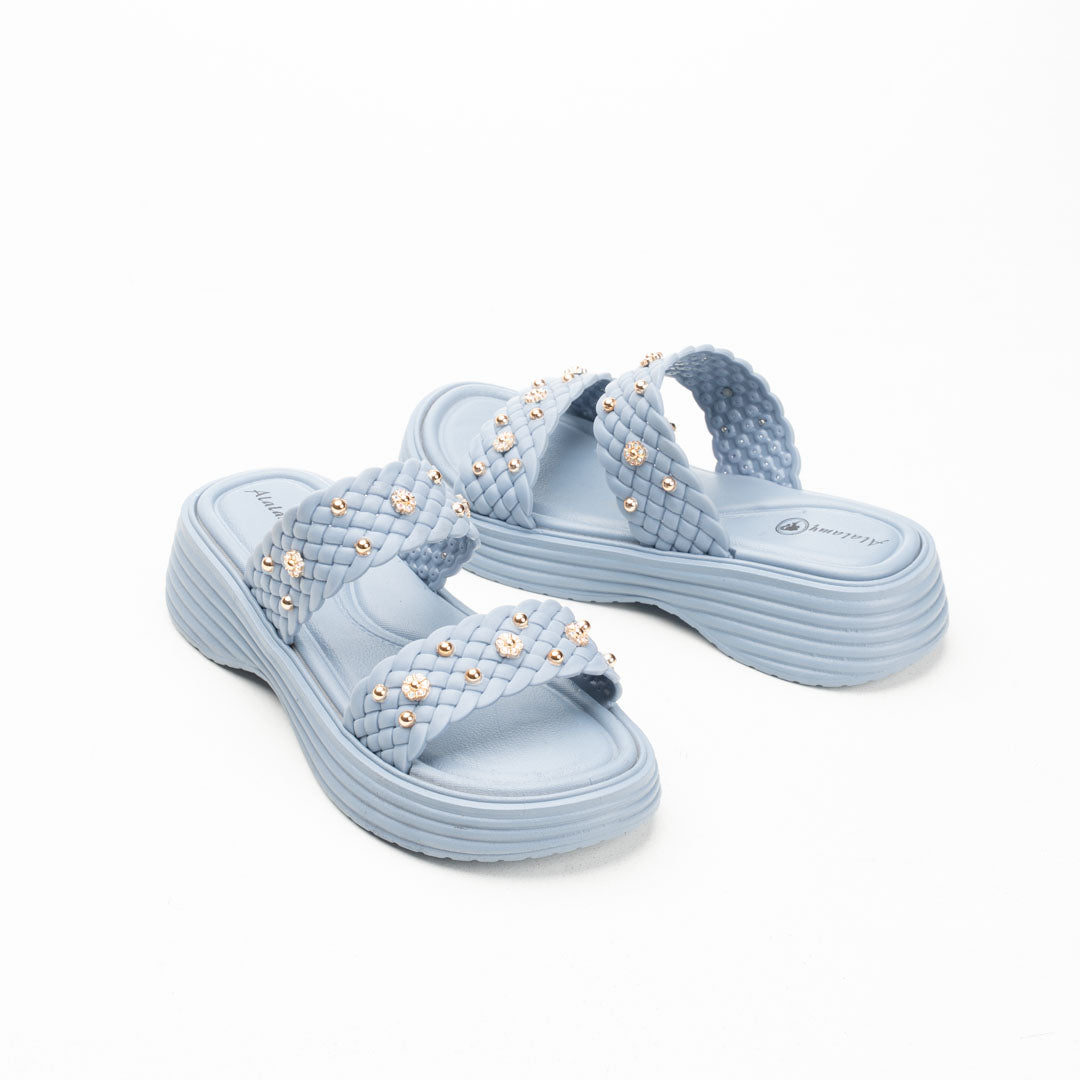 Elegant Women’s EVA Slide – Crystal Accent