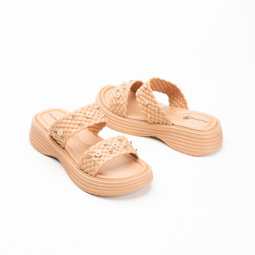 Elegant Women’s EVA Slide – Crystal Accent