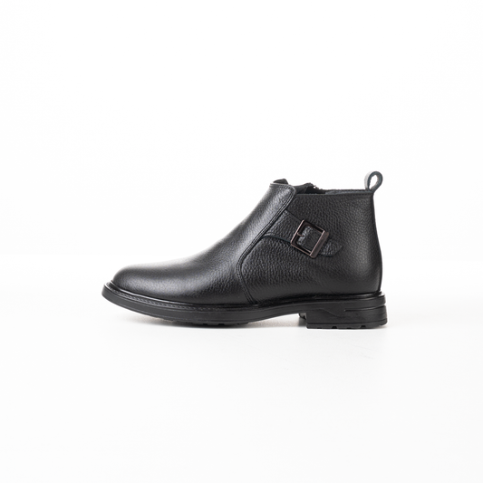 Men’s Zipper Leather Ankle Boots