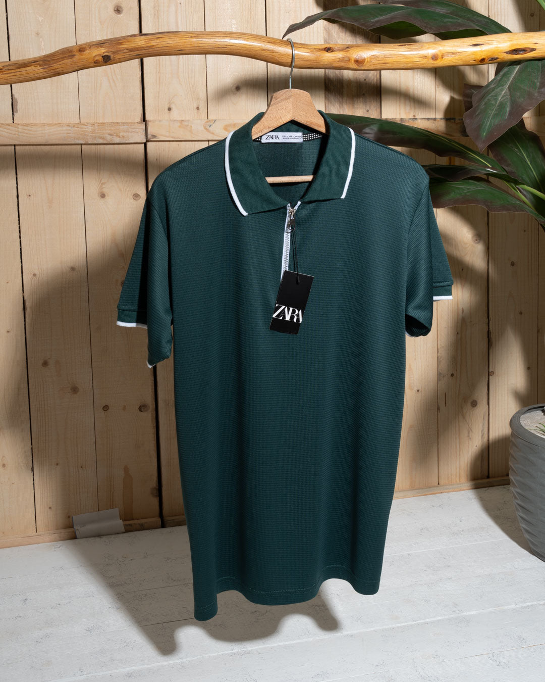 Men's T-Shirt – Half Zipper