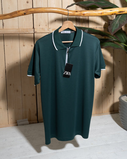 Men's T-Shirt – Half Zipper