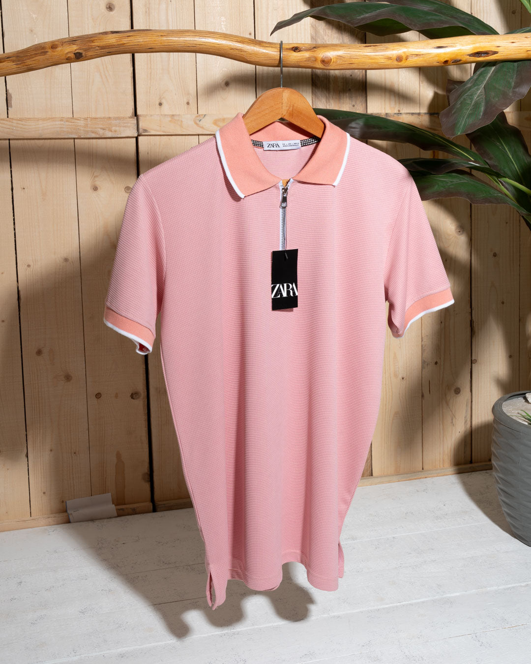 Men's T-Shirt – Half Zipper