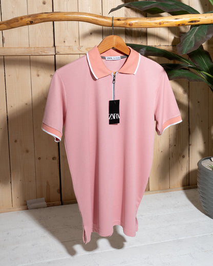 Men's T-Shirt – Half Zipper