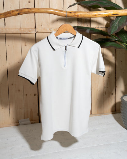 Men's T-Shirt – Half Zipper