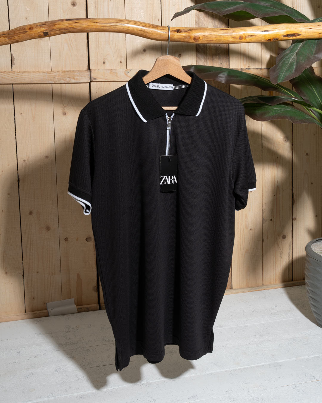 Men's T-Shirt – Half Zipper