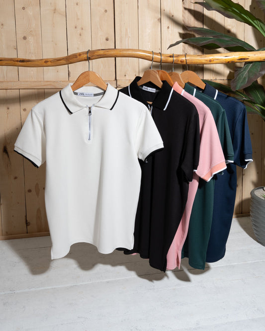 Men's T-Shirt – Half Zipper