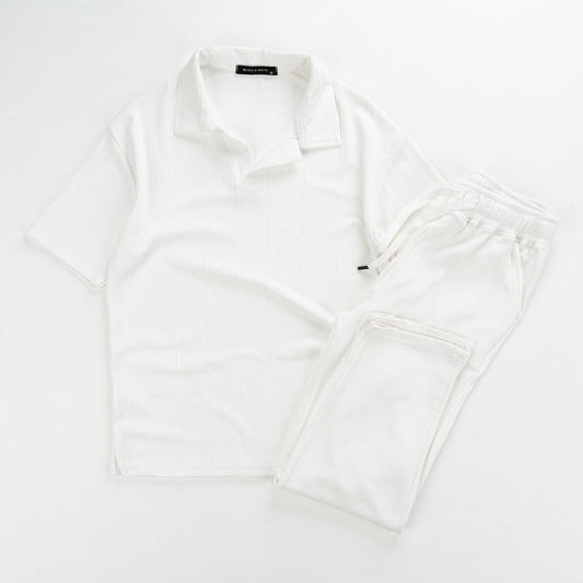 Marseille Collar T-Shirt & Jogger Set