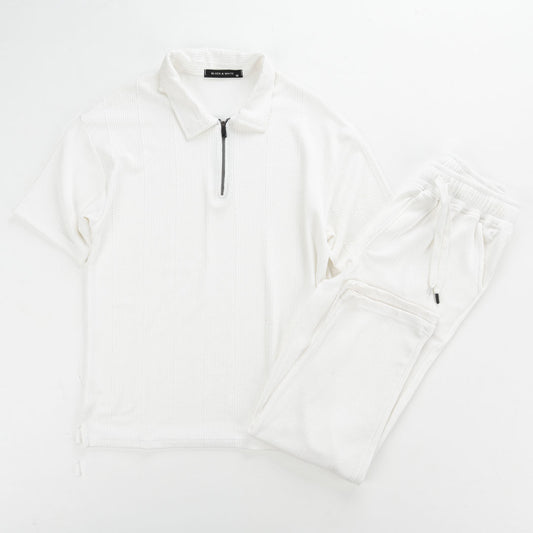 Marseille Polo Zipper T-Shirt & Jogger Set