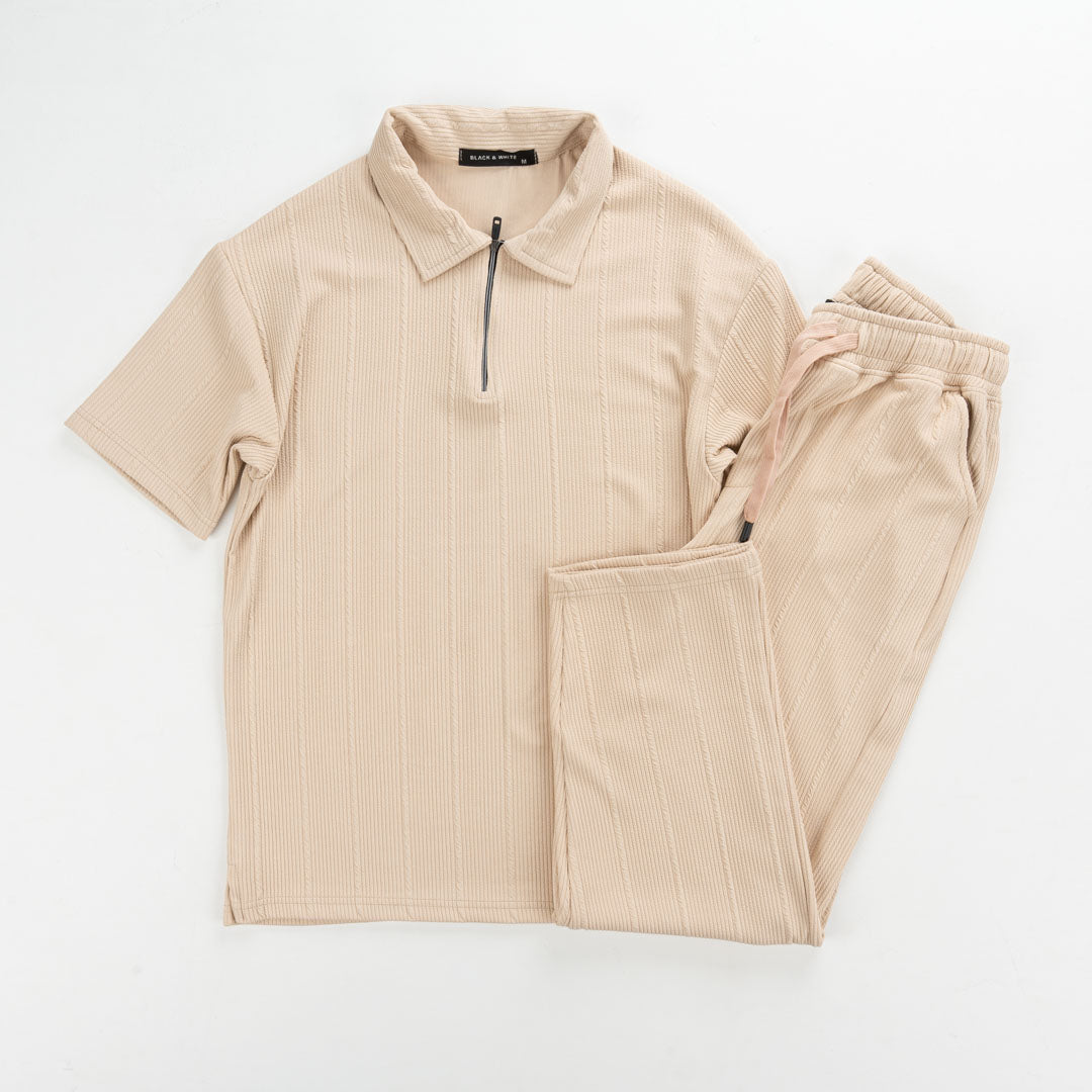 Marseille Polo Zipper T-Shirt & Jogger Set