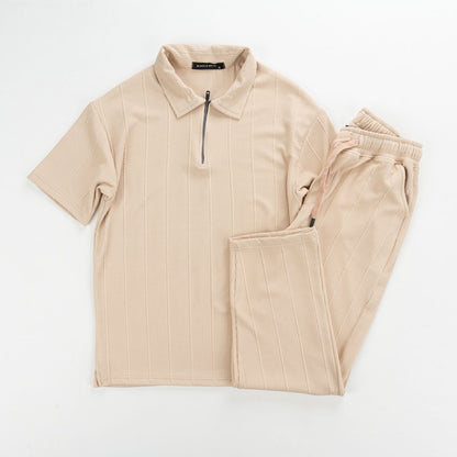 Marseille Polo Zipper T-Shirt & Jogger Set