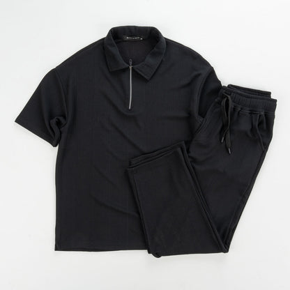 Marseille Polo Zipper T-Shirt & Jogger Set