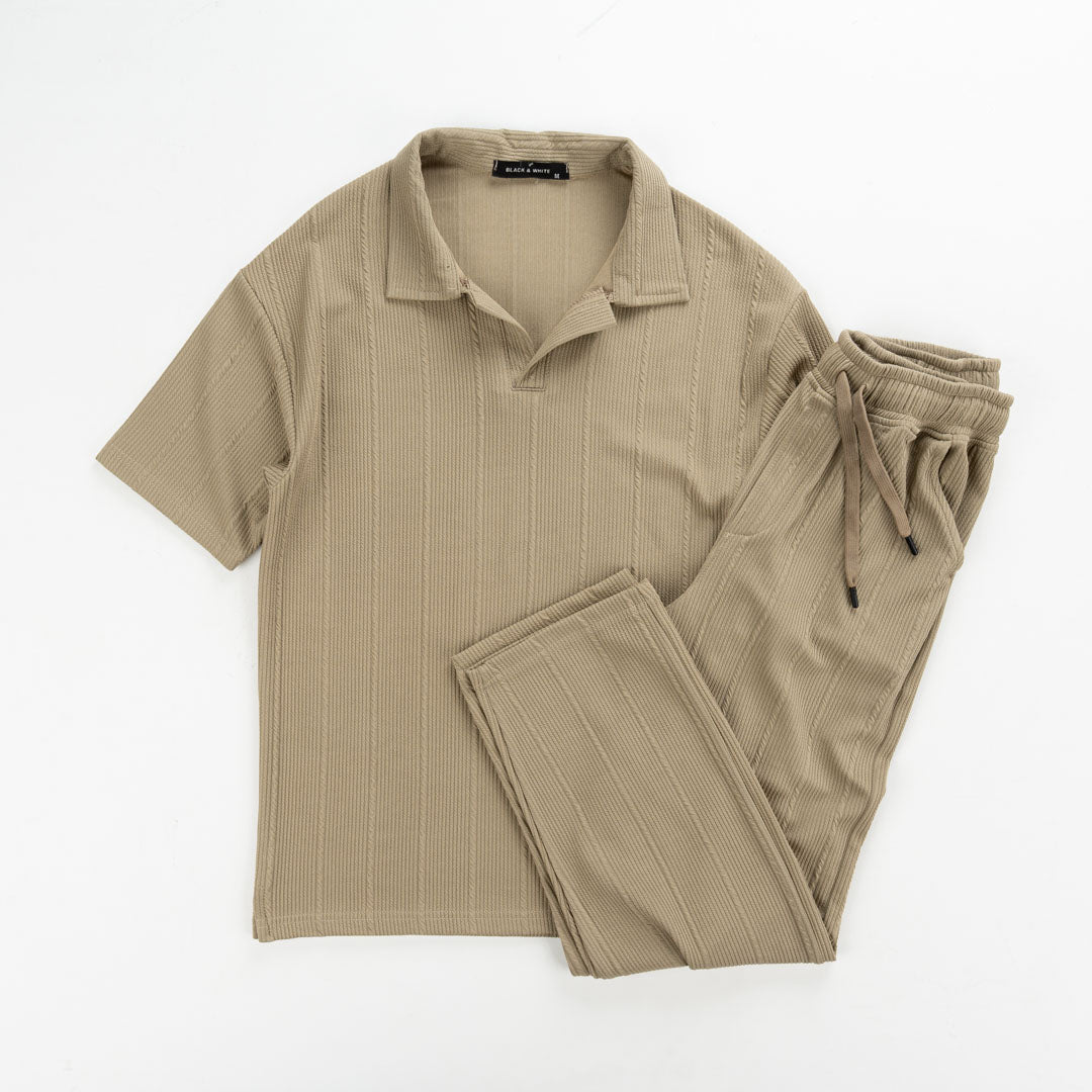 Marseille Collar T-Shirt & Jogger Set