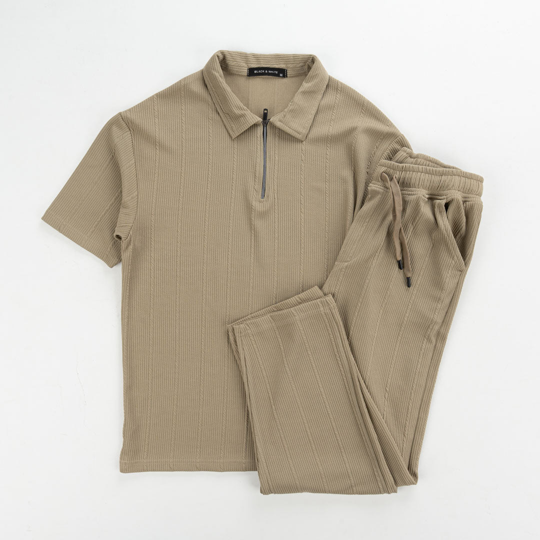 Marseille Polo Zipper T-Shirt & Jogger Set