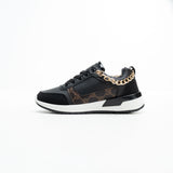 Elegant Women’s Sneakers with Gold Chain
