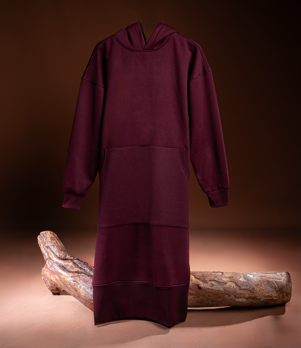 Hoodie Dress – 100% Cotton Melton