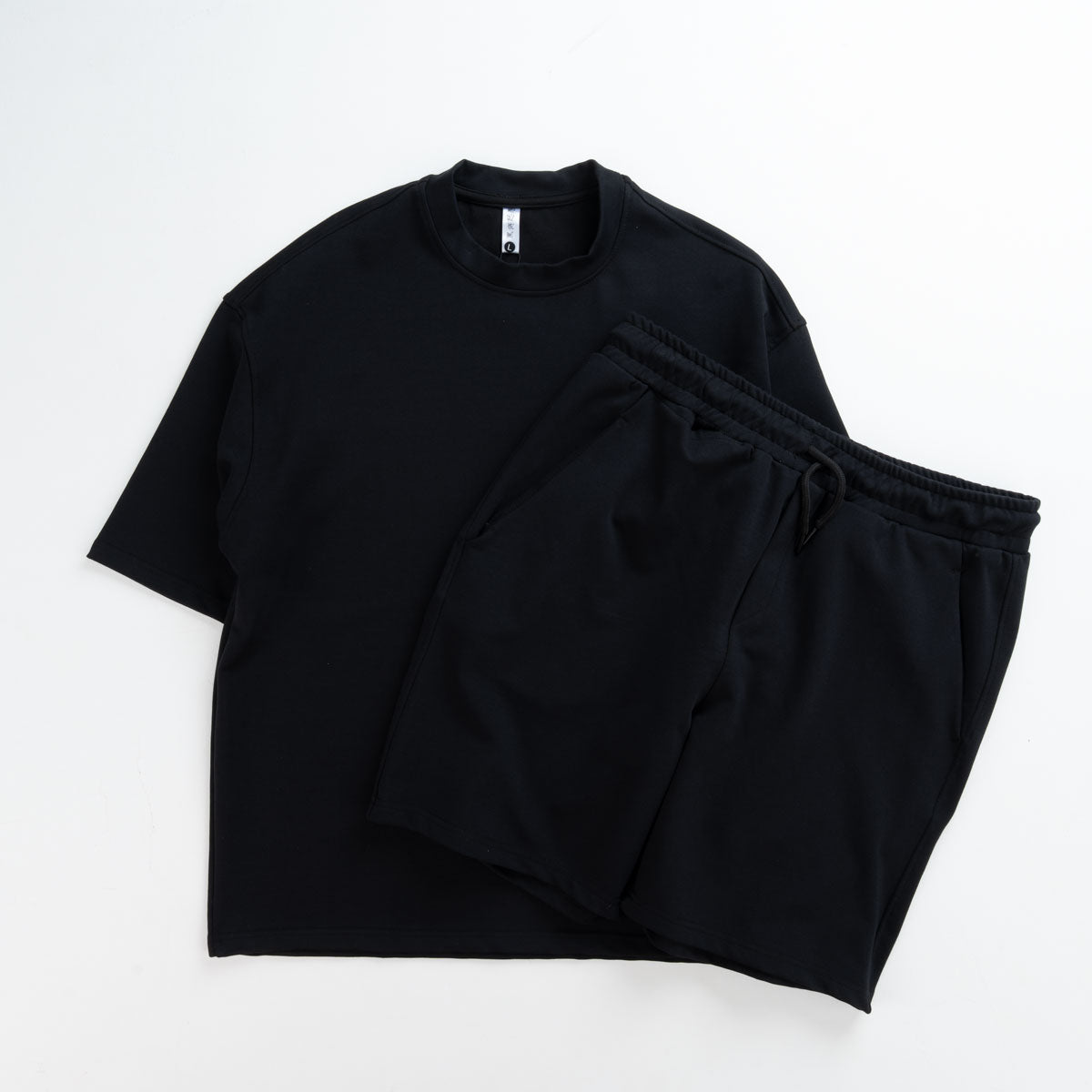 Men’s Solid Cotton Set – T-Shirt & Shorts