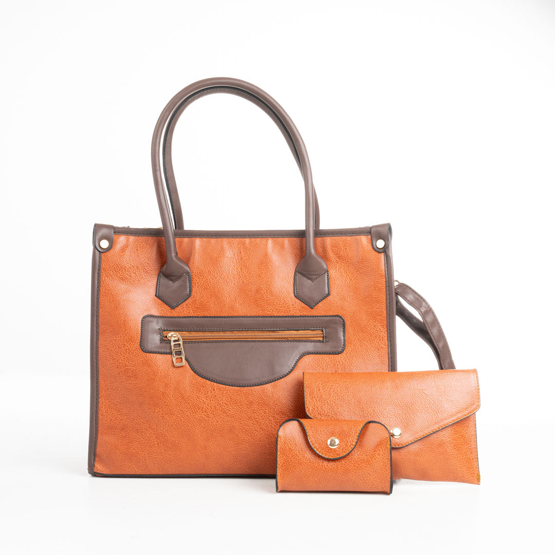 Women’s 3-Piece Leather Bag Set