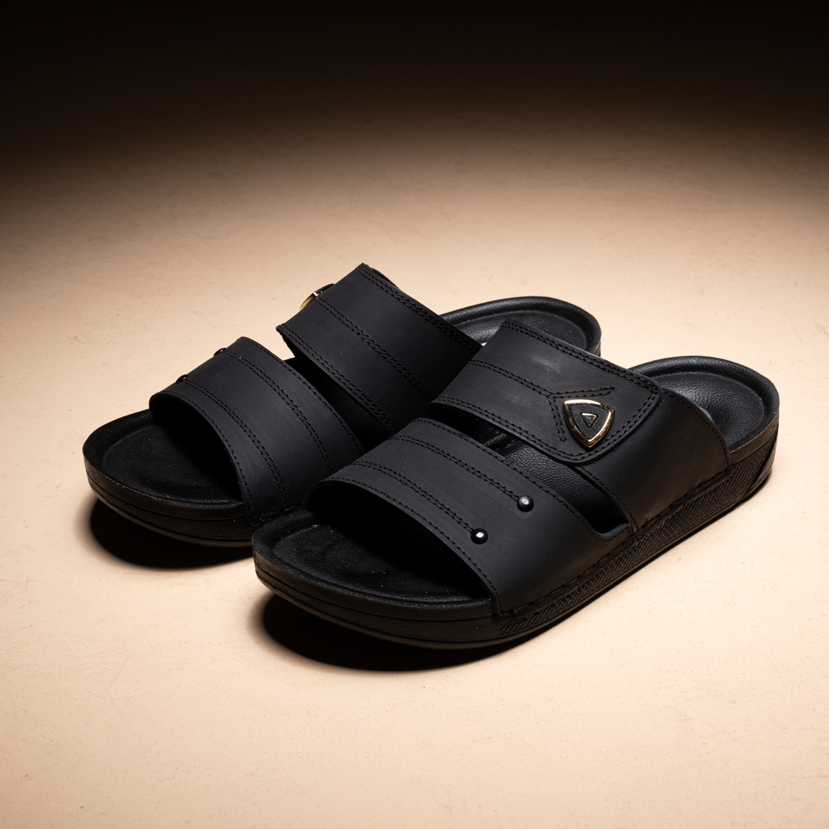 Men's Leather Slides