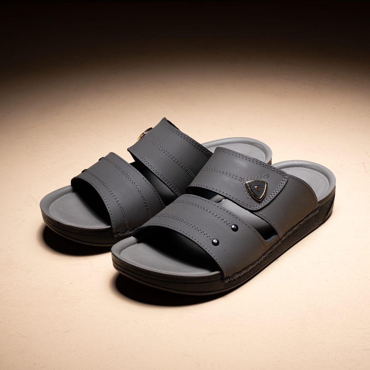 Men's Leather Slides