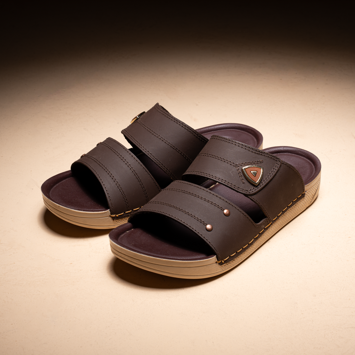 Men's Leather Slides