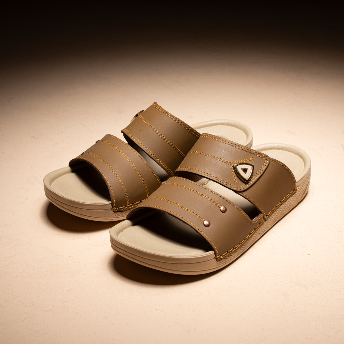 Men's Leather Slides