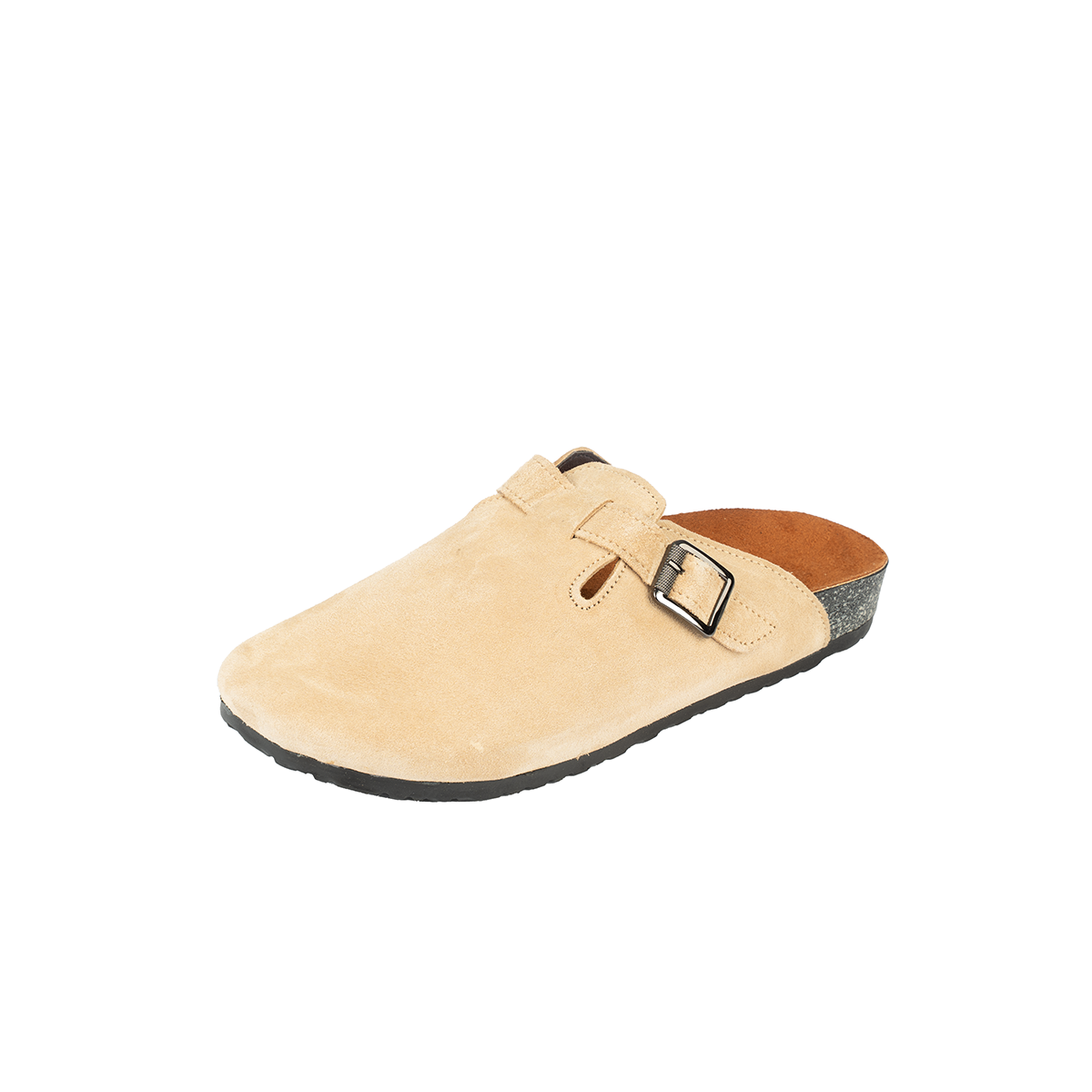 Natural Suede Comfort Clog