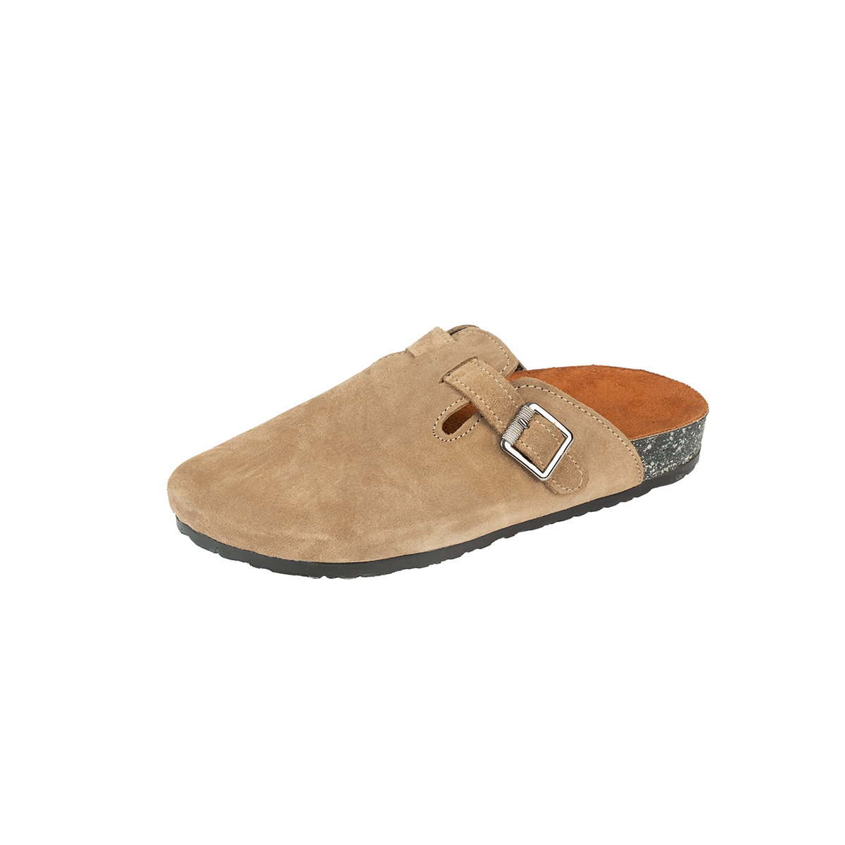 Natural Suede Comfort Clog