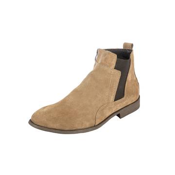 Genuine Suede Chelsea Half Boot