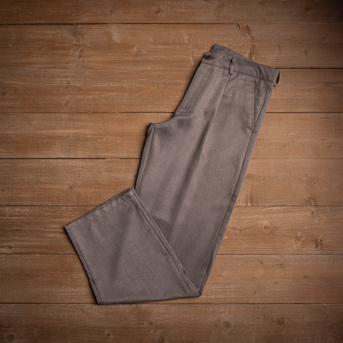 Men's Wide Leg Classic Gabardine Pants