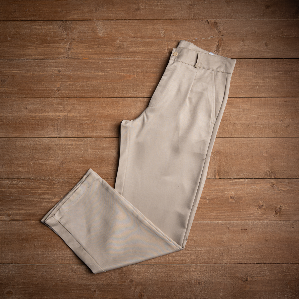 Men's Wide Leg Classic Gabardine Pants