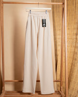Wide-Leg Cotton Pants