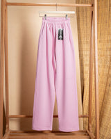 Wide-Leg Cotton Pants