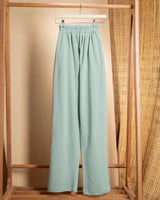 Wide-Leg Cotton Pants