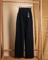 Wide-Leg Cotton Pants