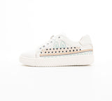 Women's Fashion Sneakers - Metallic & Embroidered Designs