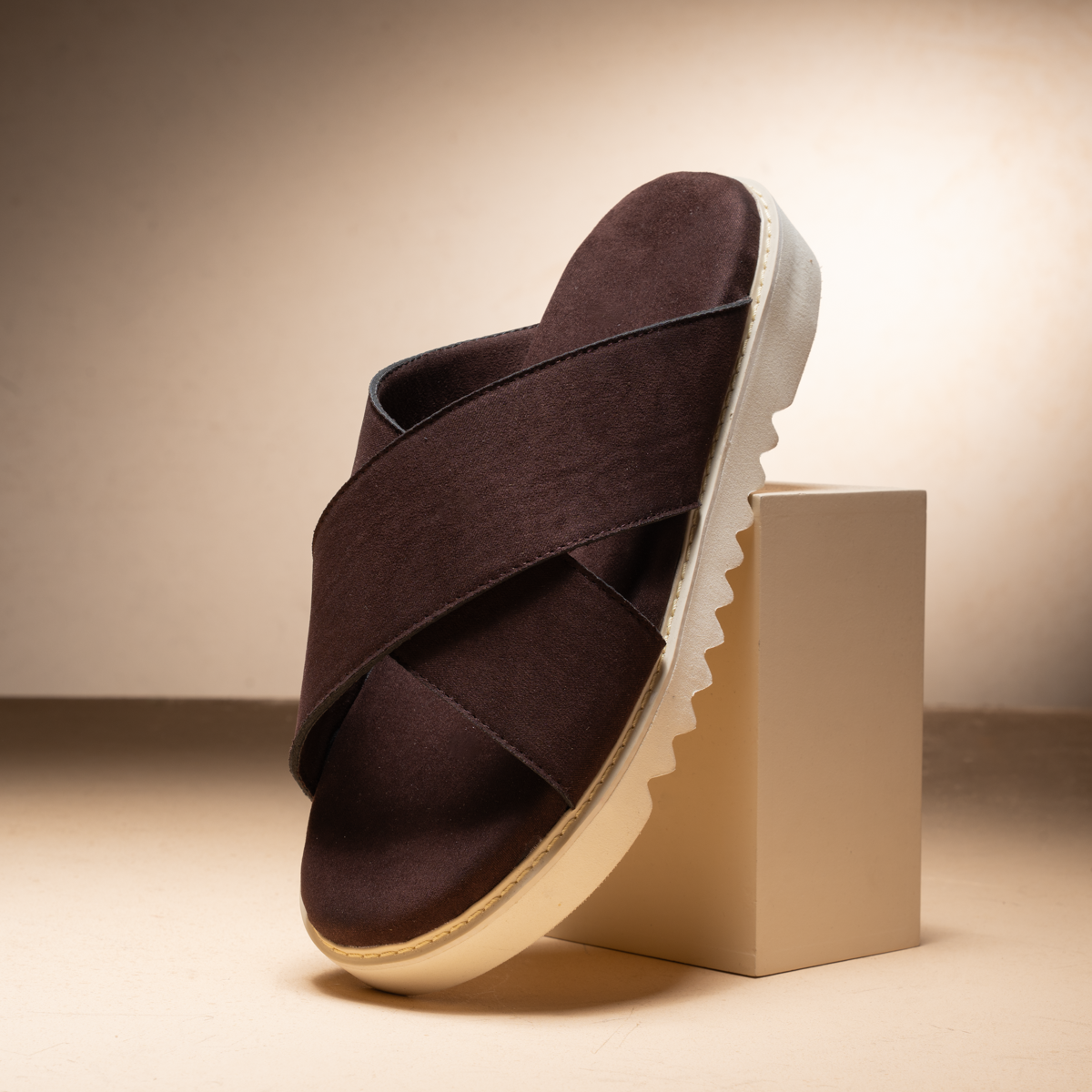 Men's Cross Strap Slipper