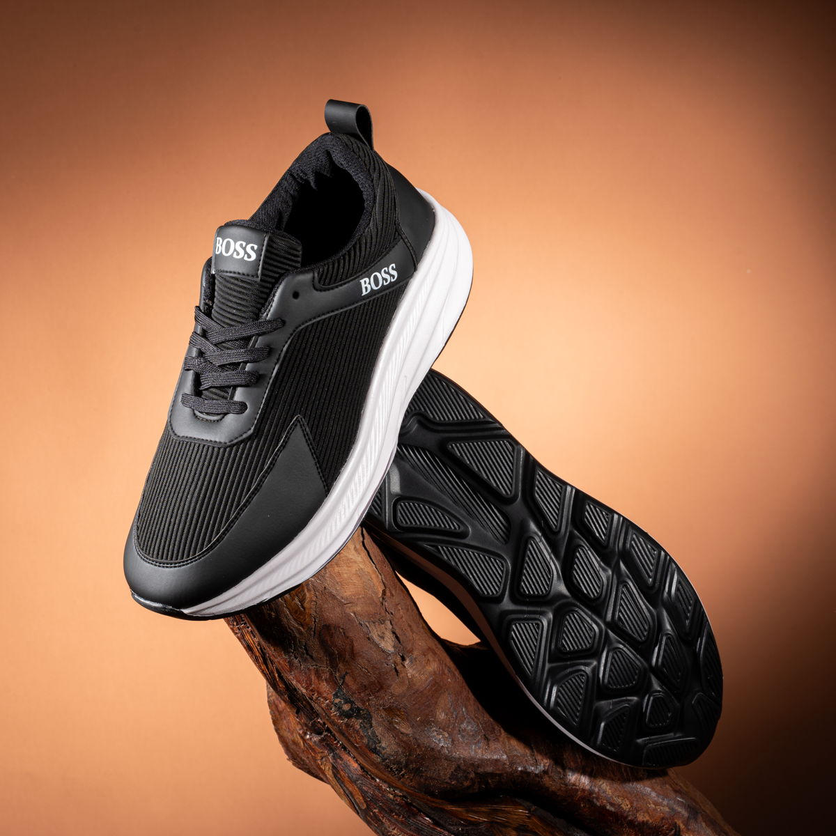 Men’s Stylish Black EVA Sneakers