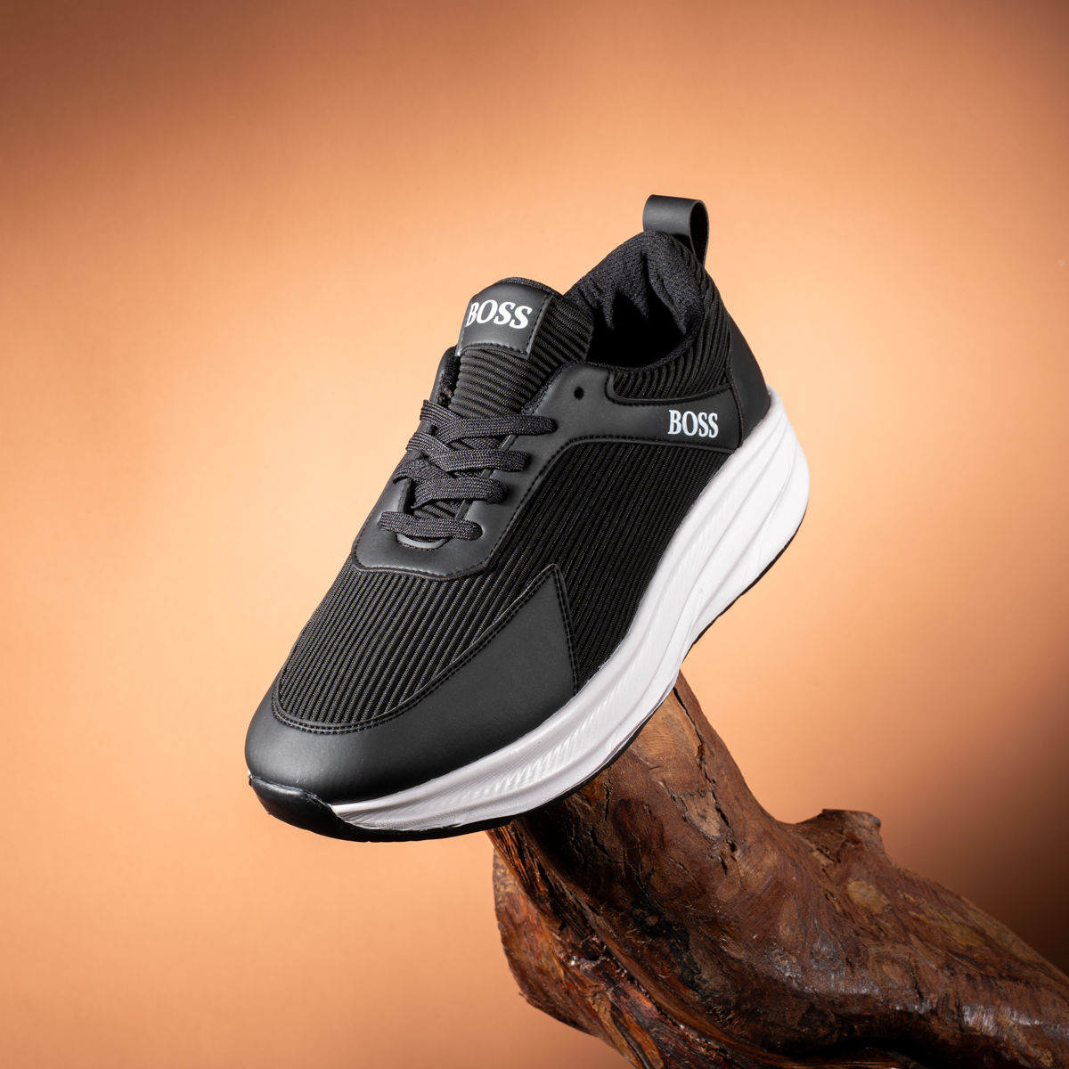 Men’s Stylish Black EVA Sneakers