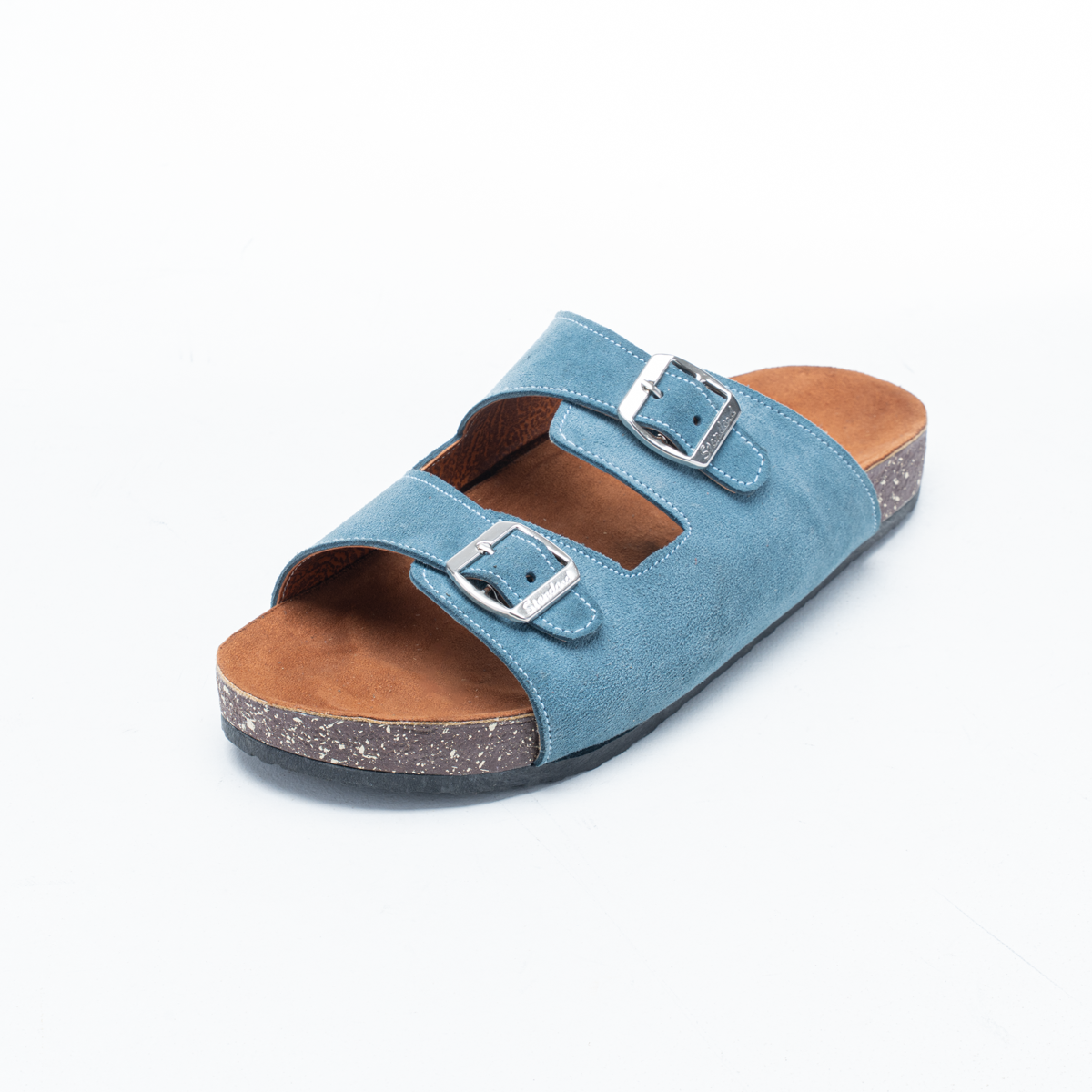 Men's Natural Suede Slide Slippers