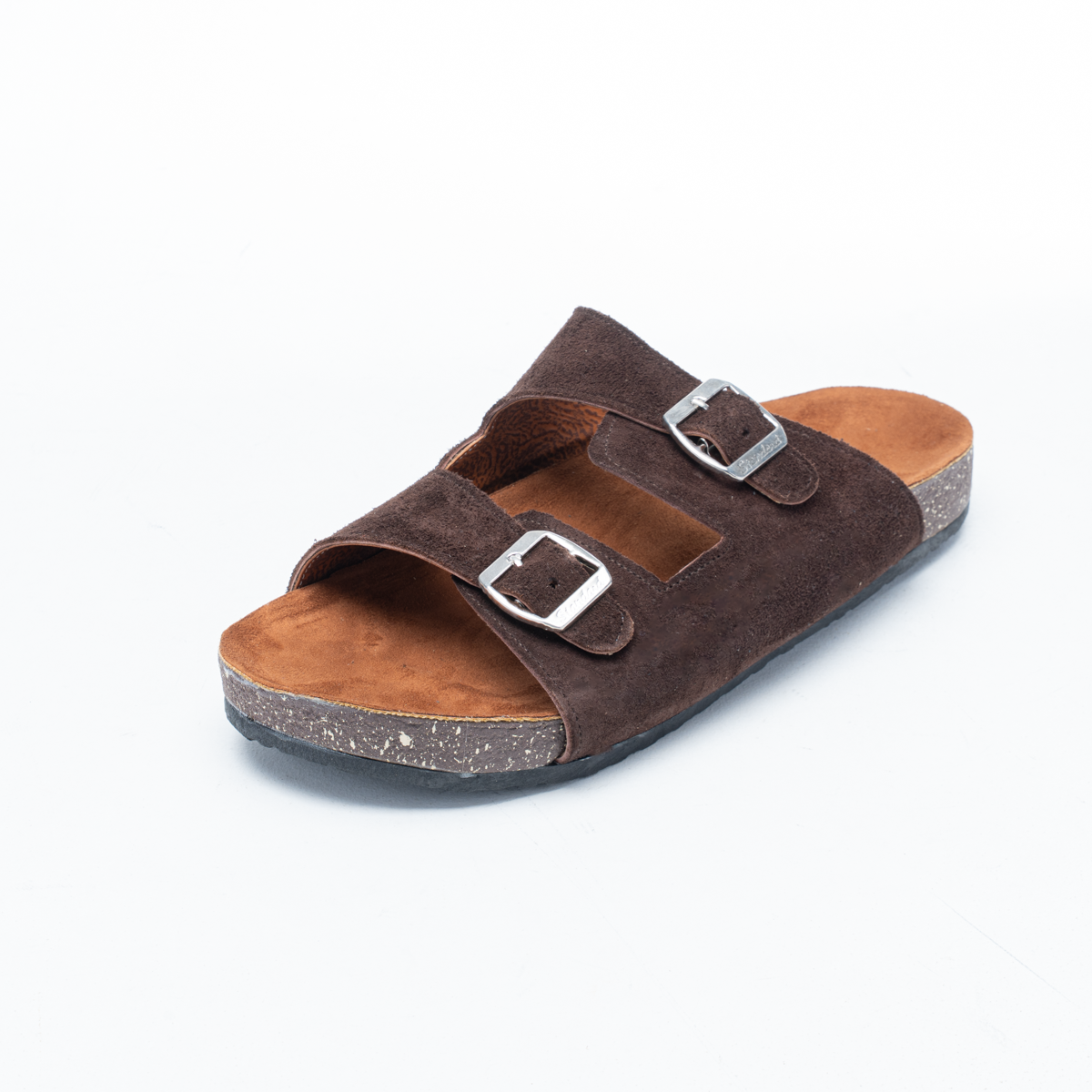 Men's Natural Suede Slide Slippers