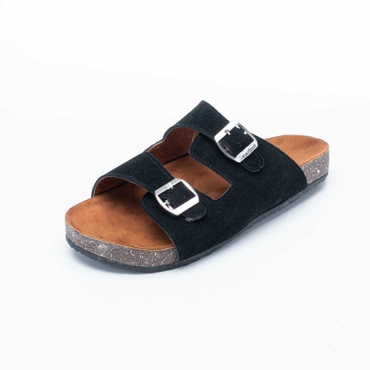 Men's Natural Suede Slide Slippers